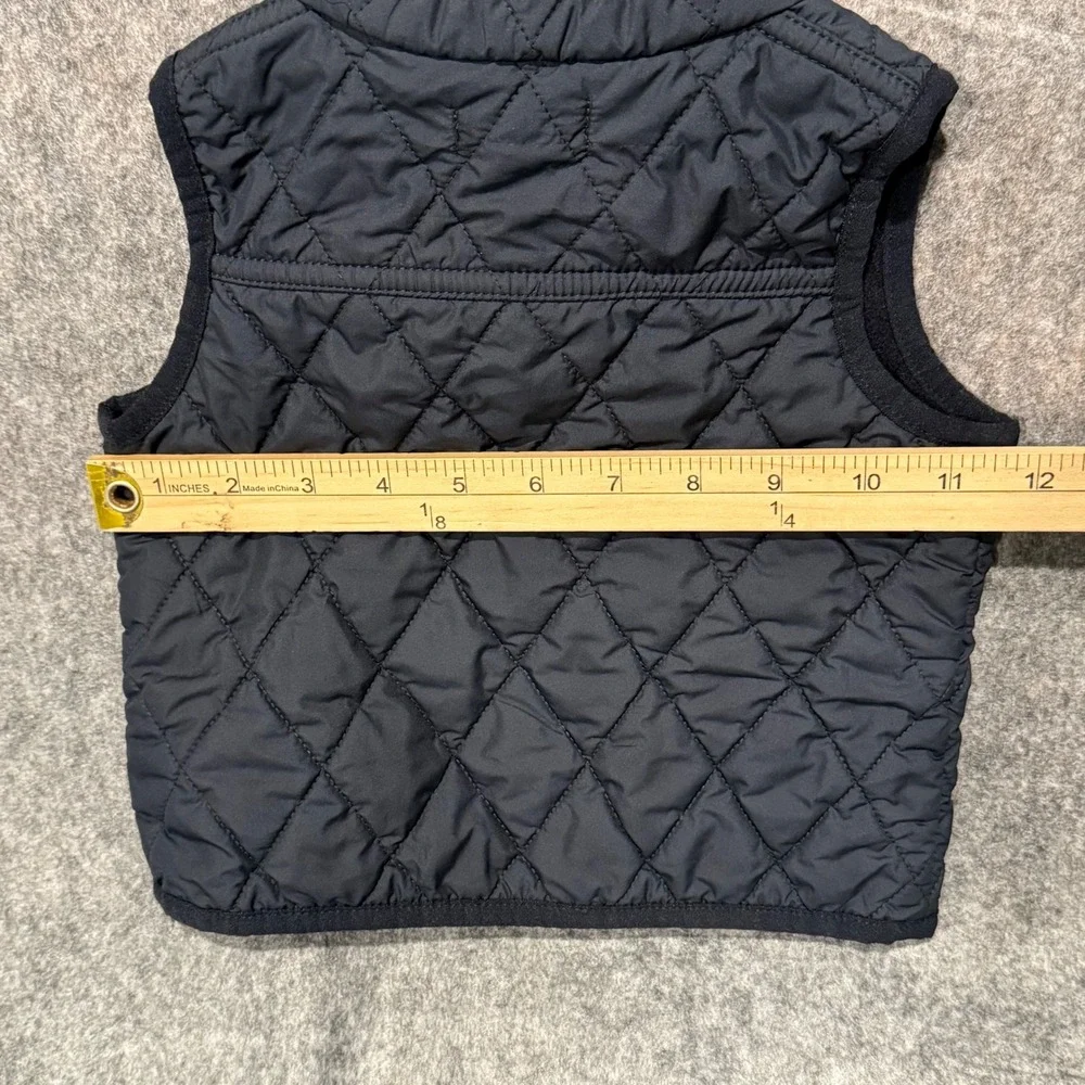 Ralph Lauren Kids Navy Blue Quilted‎ Zip Up Vest 12M